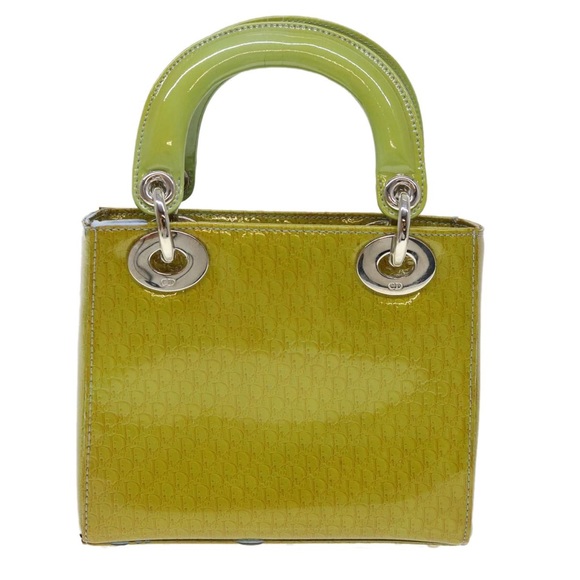 Christian Dior Lady Dior Patent Leather Trotter Embossed Bag with Strap and Card - Picture 3 of 16